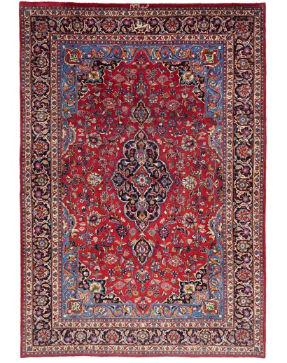 Tappeto Mashad Persia marrone giallo 202x292