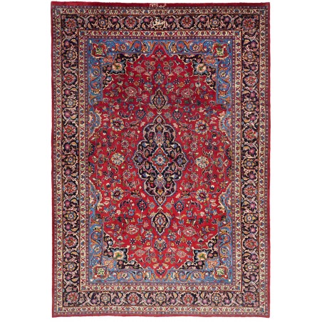 Tappeto Mashad Persia marrone giallo 202x292
