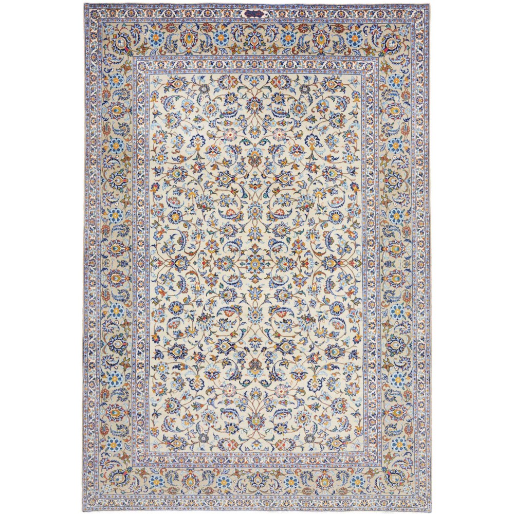 Tappeto Kashan Persia beige grigio 213x310