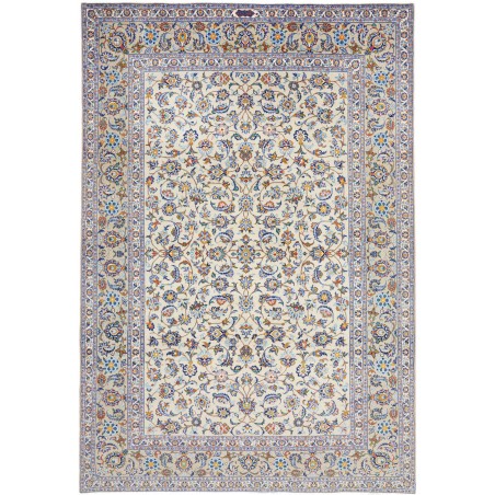 Tappeto Kashan Persia beige grigio 213x310