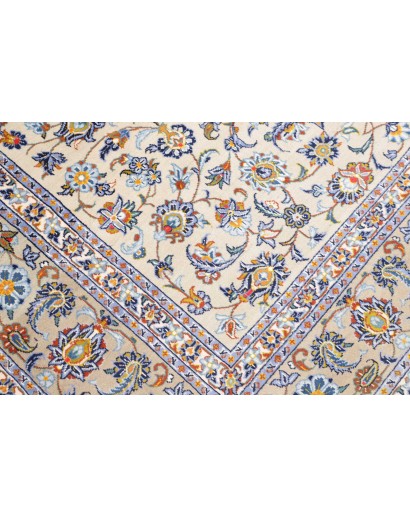 Tappeto Kashan Persia beige grigio 213x310