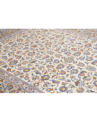 Tappeto Kashan Persia beige grigio 213x310