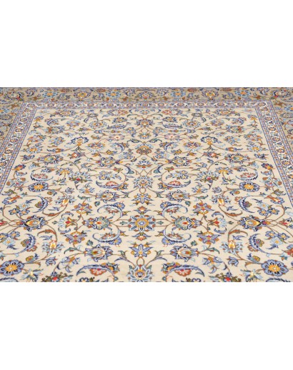 Tappeto Kashan Persia beige grigio 213x310