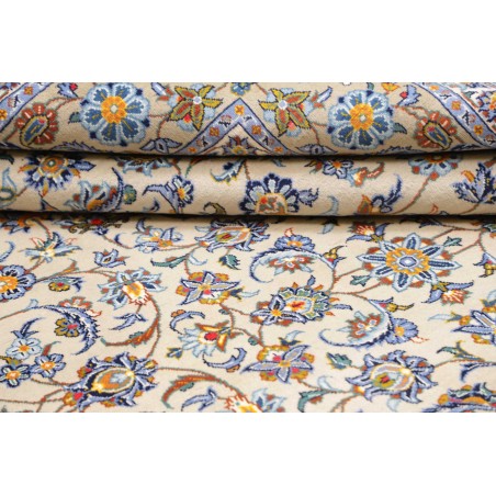 Tappeto Kashan Persia beige grigio 213x310