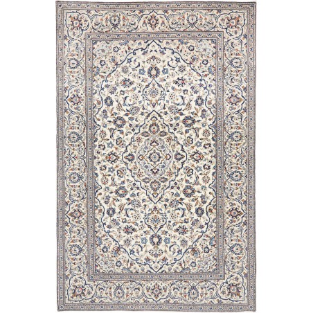 Tappeto Kashan Persia bianco grigio 200x308