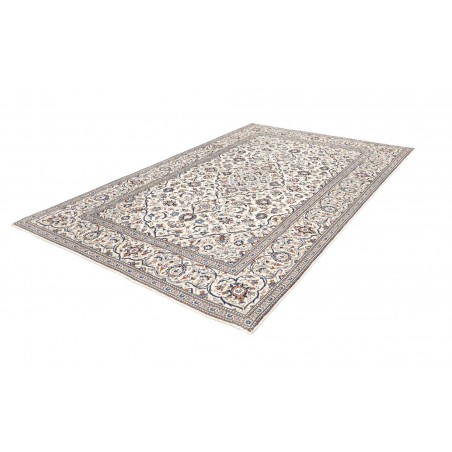 Tappeto Kashan Persia bianco grigio 200x308