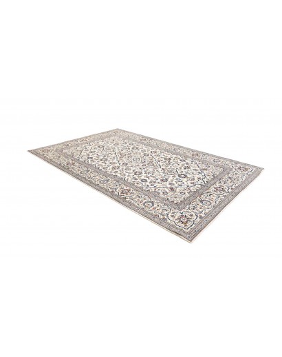 Tappeto Kashan Persia bianco grigio 200x308