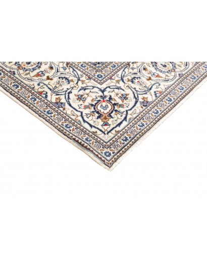 Tappeto Kashan Persia bianco grigio 200x308