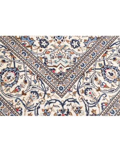 Tappeto Kashan Persia bianco grigio 200x308