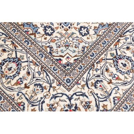 Tappeto Kashan Persia bianco grigio 200x308