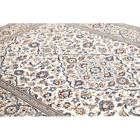 Tappeto Kashan Persia bianco grigio 200x308