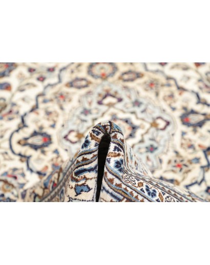 Tappeto Kashan Persia bianco grigio 200x308