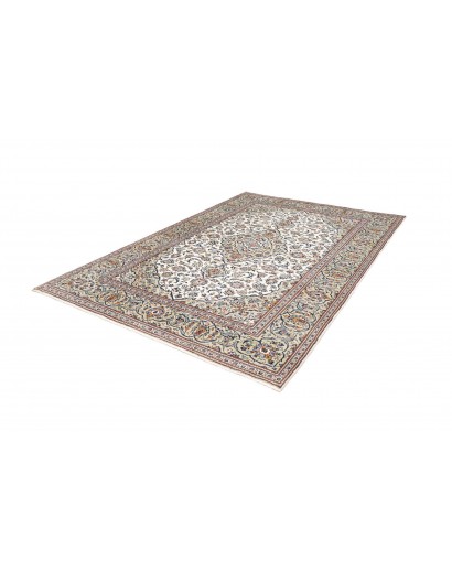 Tappeto Kashan Persia bianco grigio 200x288