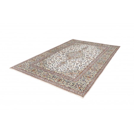 Tappeto Kashan Persia bianco grigio 200x288