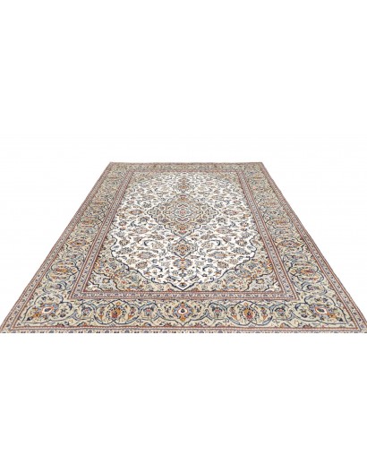 Tappeto Kashan Persia bianco grigio 200x288