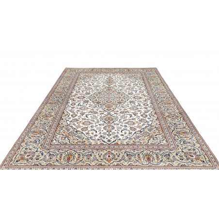 Tappeto Kashan Persia bianco grigio 200x288