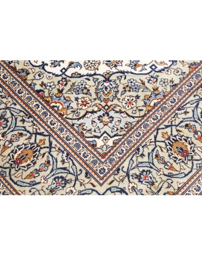 Tappeto Kashan Persia bianco grigio 200x288