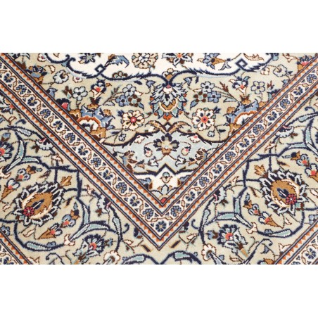 Tappeto Kashan Persia bianco grigio 200x288