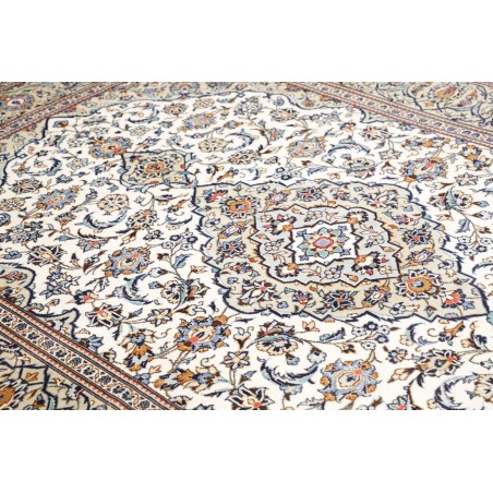 Tappeto Kashan Persia bianco grigio 200x288