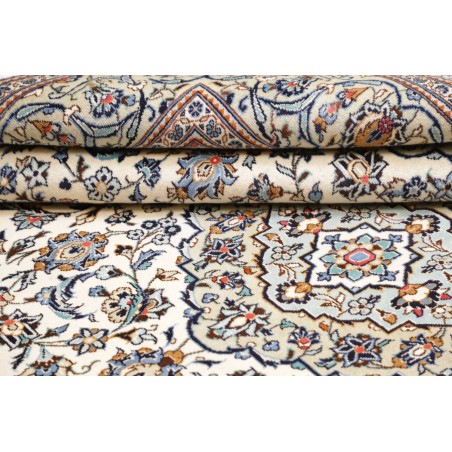 Tappeto Kashan Persia bianco grigio 200x288