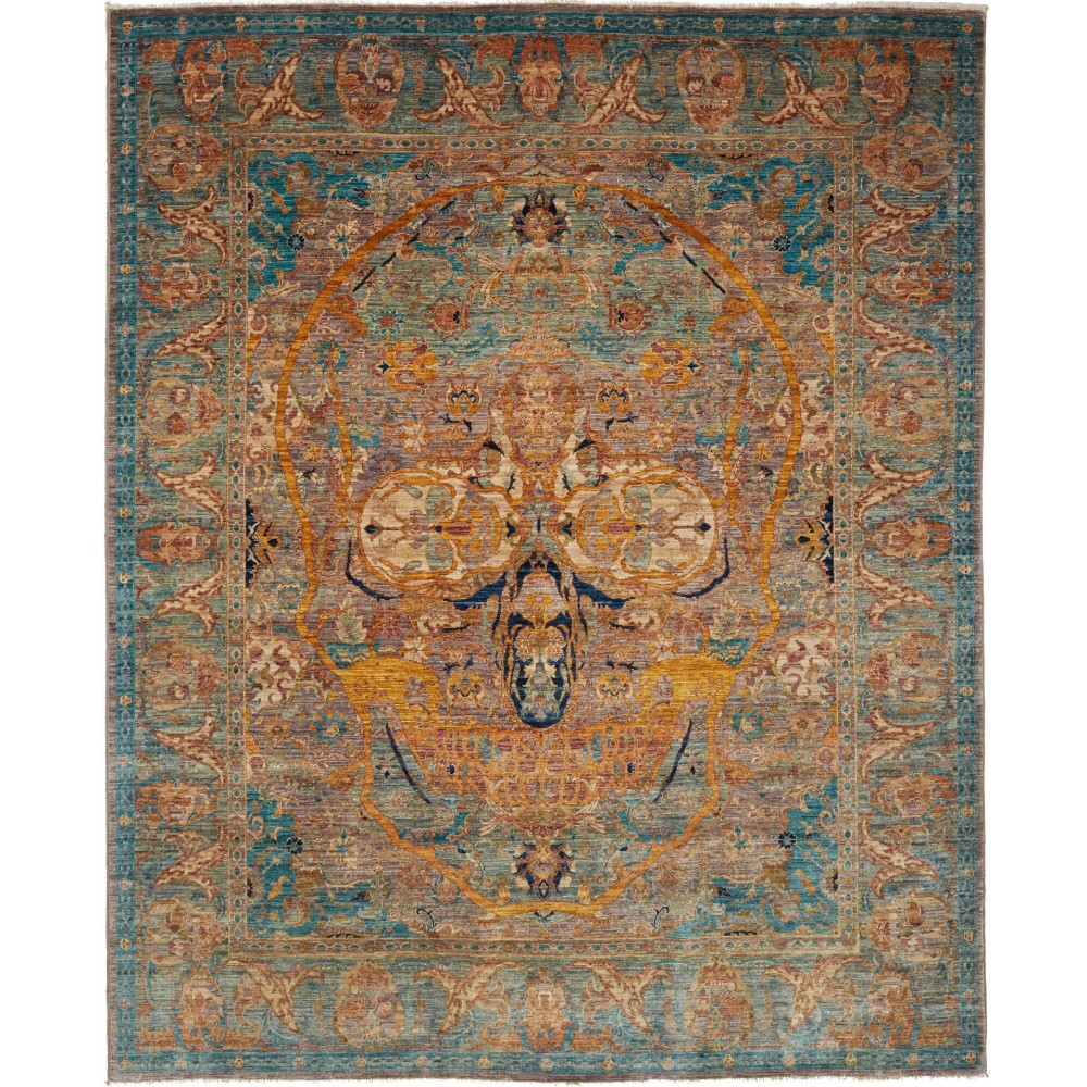 Tappeto Shahi Fine Pakistan azzurro bianco 200x242