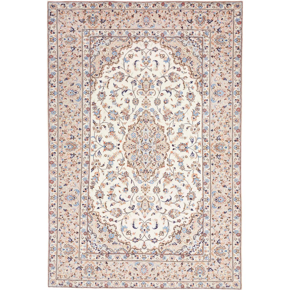 Tappeto Kashan Persia bianco 198x294