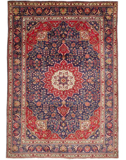 Tappeto Tabriz Persia marrone giallo 209x295