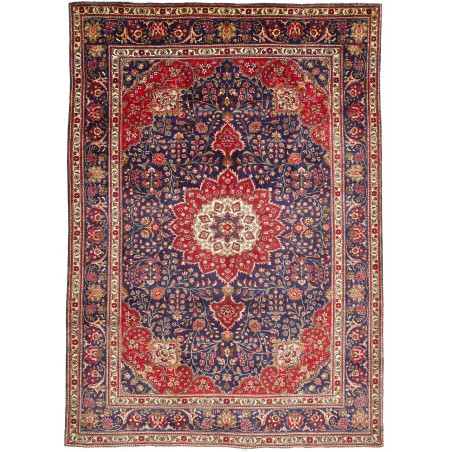 Tappeto Tabriz Persia marrone giallo 209x295
