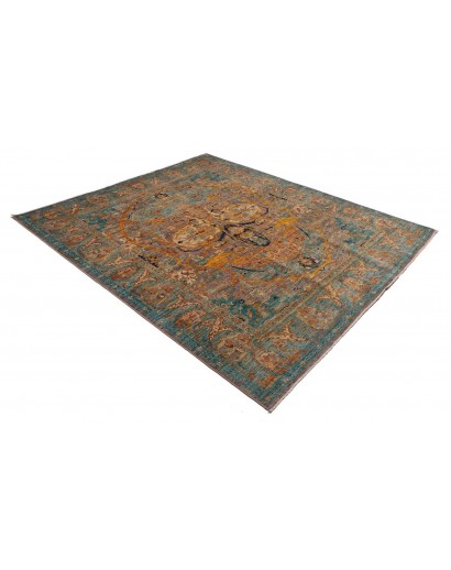 Tappeto Shahi Fine Pakistan azzurro bianco 200x242
