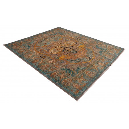 Tappeto Shahi Fine Pakistan azzurro bianco 200x242