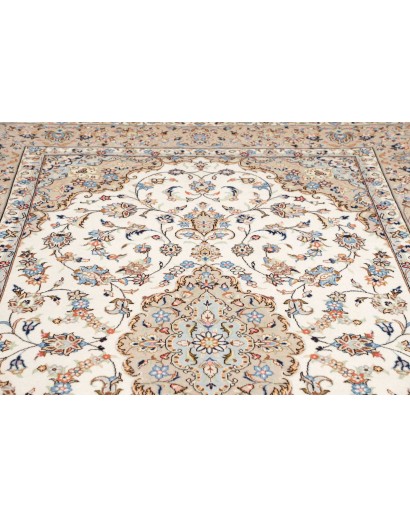 Tappeto Kashan Persia bianco 198x294