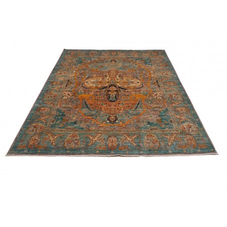 Tappeto Shahi Fine Pakistan azzurro bianco 200x242
