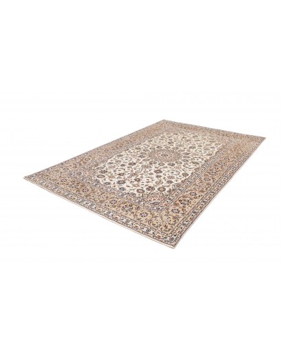 Tappeto Kashan Persia bianco grigio 198x292