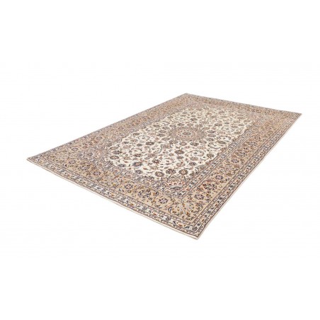 Tappeto Kashan Persia bianco grigio 198x292