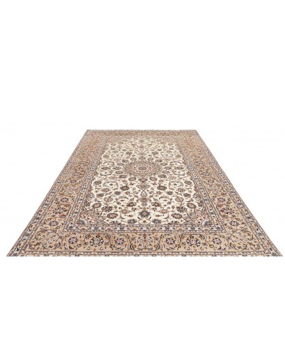 Tappeto Kashan Persia bianco grigio 198x292