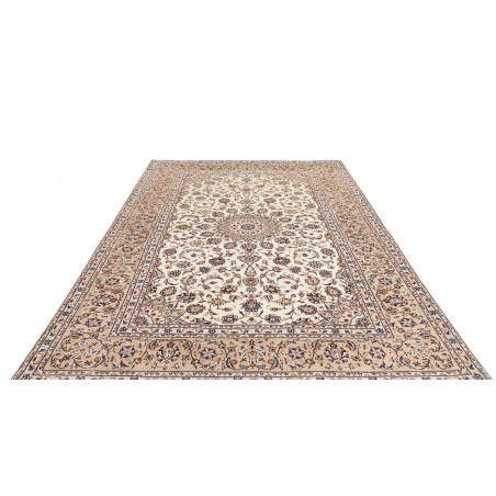 Tappeto Kashan Persia bianco grigio 198x292