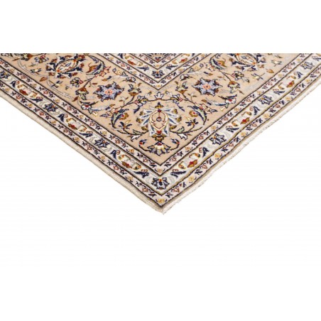 Tappeto Kashan Persia bianco grigio 198x292
