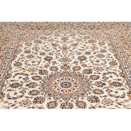 Tappeto Kashan Persia bianco grigio 198x292