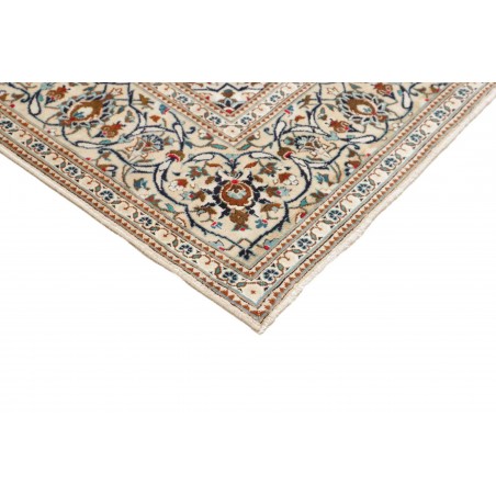 Tappeto Kashan Persia bianco grigio 198x304