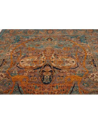 Tappeto Shahi Fine Pakistan azzurro bianco 200x242
