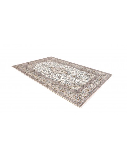 Tappeto Kashan Persia bianco azzurro 205x300