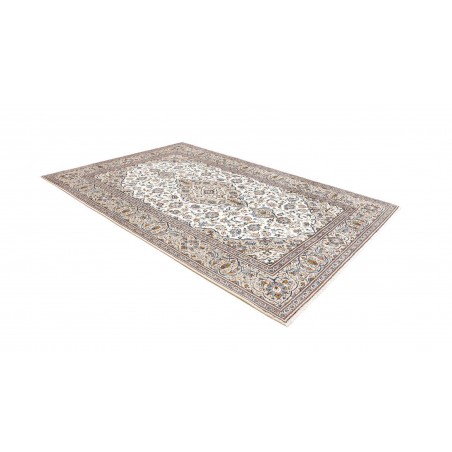 Tappeto Kashan Persia bianco azzurro 205x300