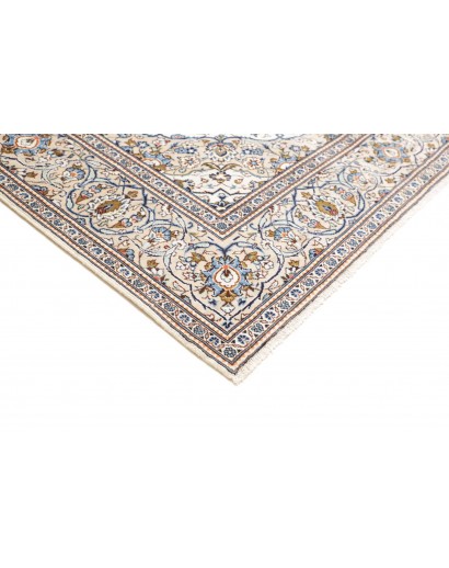 Tappeto Kashan Persia bianco azzurro 205x300