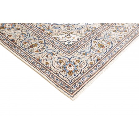 Tappeto Kashan Persia bianco azzurro 205x300