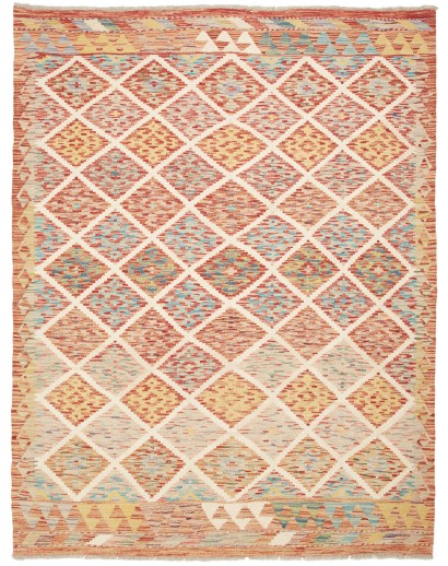 Tappeto Kilim Afghanistan marrone 155x202