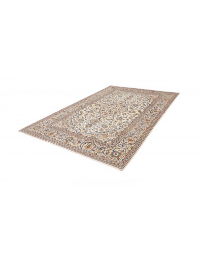 Tappeto Kashan Persia bianco grigio 200x296