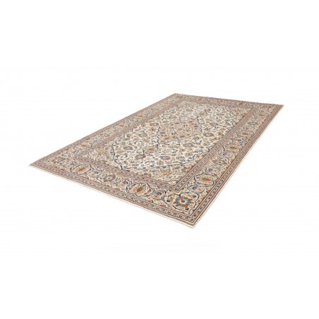 Tappeto Kashan Persia bianco grigio 200x296