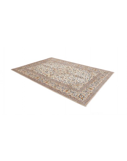 Tappeto Kashan Persia bianco grigio 200x296