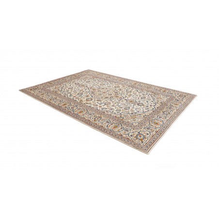 Tappeto Kashan Persia bianco grigio 200x296