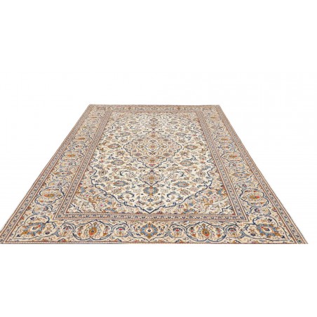 Tappeto Kashan Persia bianco grigio 200x296